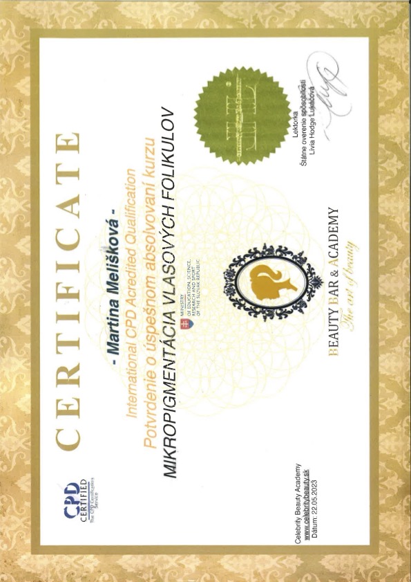 Certifikát ZO Skin Health