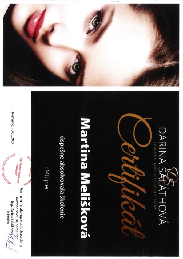 Certifikát Brow Master
